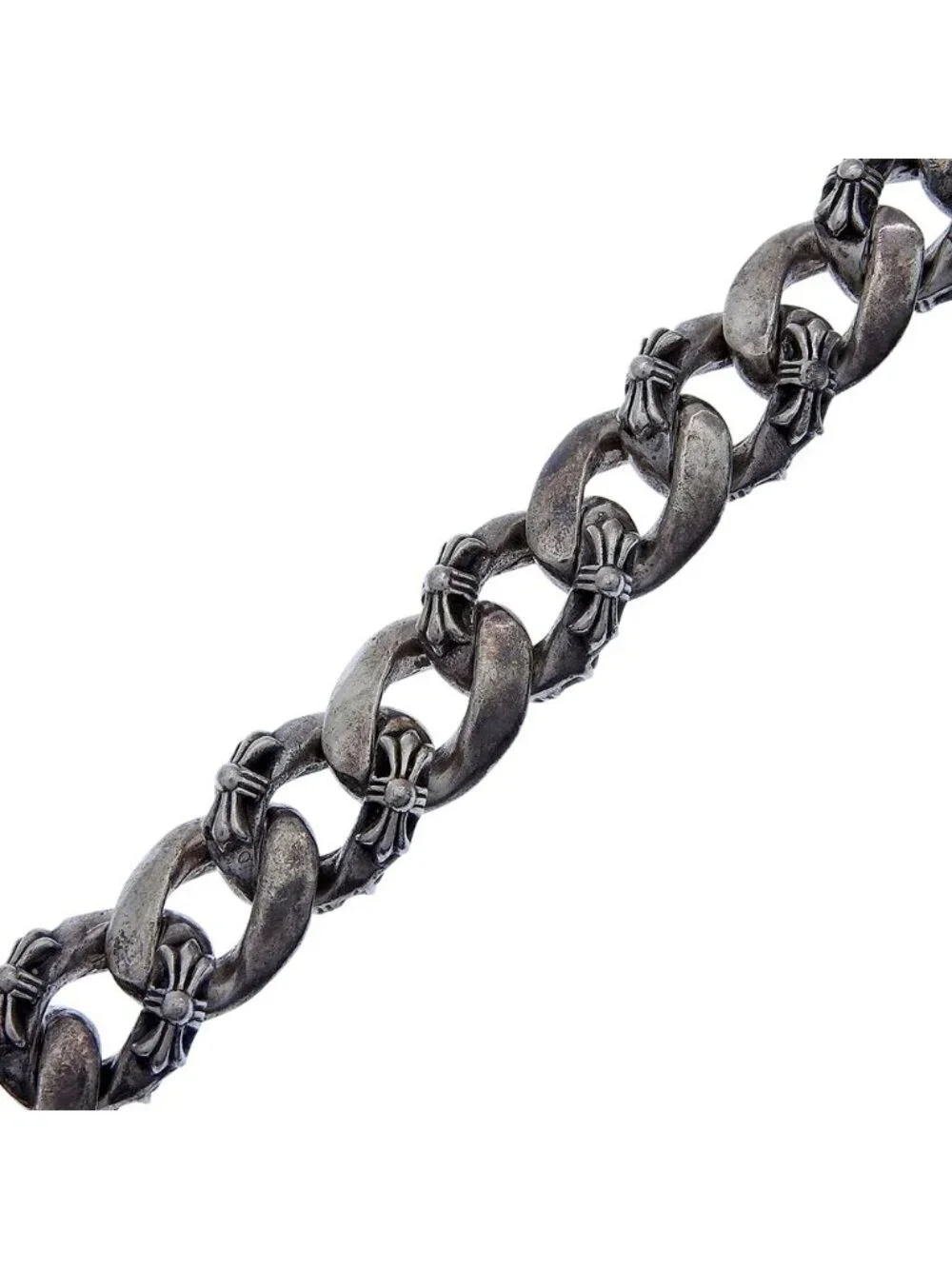 Chrome Hearts Fancy Chain Lnk 925 Sterling Silver Bracelet